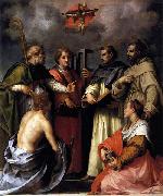 Andrea del Sarto Disputation on the Trinity oil painting reproduction
